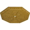 Ekena Millwork Spring Octagonal Medallion (Canopies up to 3"), 29 1/8"OD x 2 1/4"ID x 1 1/8"P, Pharaohs Gold CM30SPPGS - alternate 4